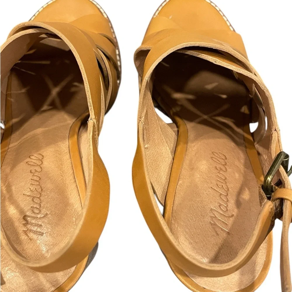 Women’s Cindy Tan Leather Strappy Block Heel Sandals